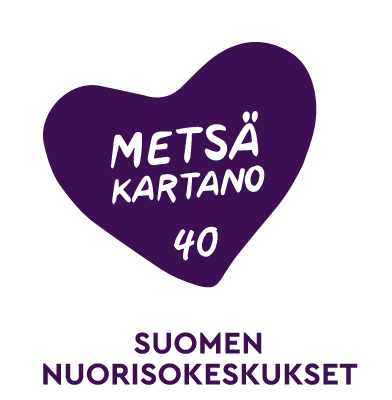 Nuorisokeskus Metsäkartano juhlavuoden logo